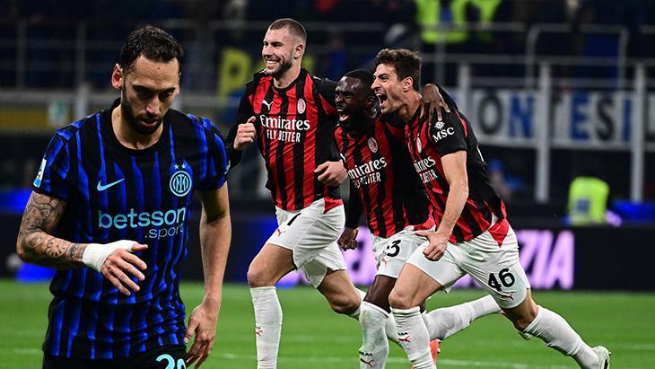 Hakan Çalhanoğlu’nun penaltı kaçırdığı maçta Milan, Inter’i tek golle geçti