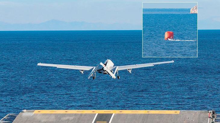 Denizdeki KİDA’yı havadan yönetti