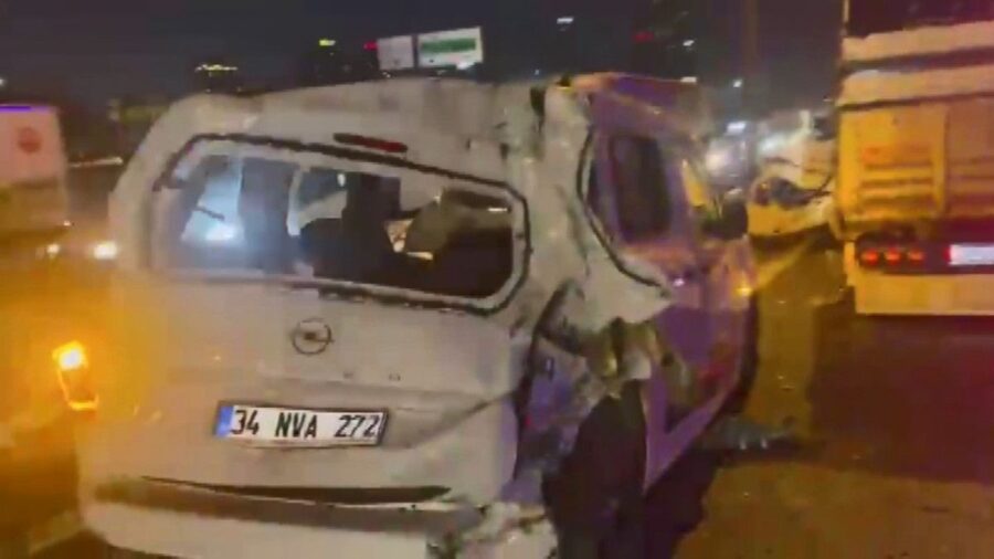İstanbul TEM Otoyolu’nda zincirleme kaza
