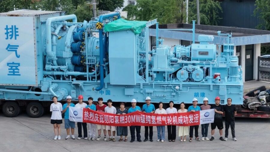 Dünyanın ilk 30 MW’lık saf hidrojen gaz türbini devreye alındı